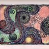 'Kampener Strandpfütze' - Tuschezeichnung, koloriert - 14 x 18 cm - 10.10.10 